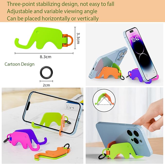 Phone Wrist Strap Metal Phone Chain Lanyard Hand Wristlet Detachable Phones Charm with 3 Tether Tabs with CellPhone Stand Holder Finger Grip Universal for Women Girls Traveling Party Walking Gold - Image 8
