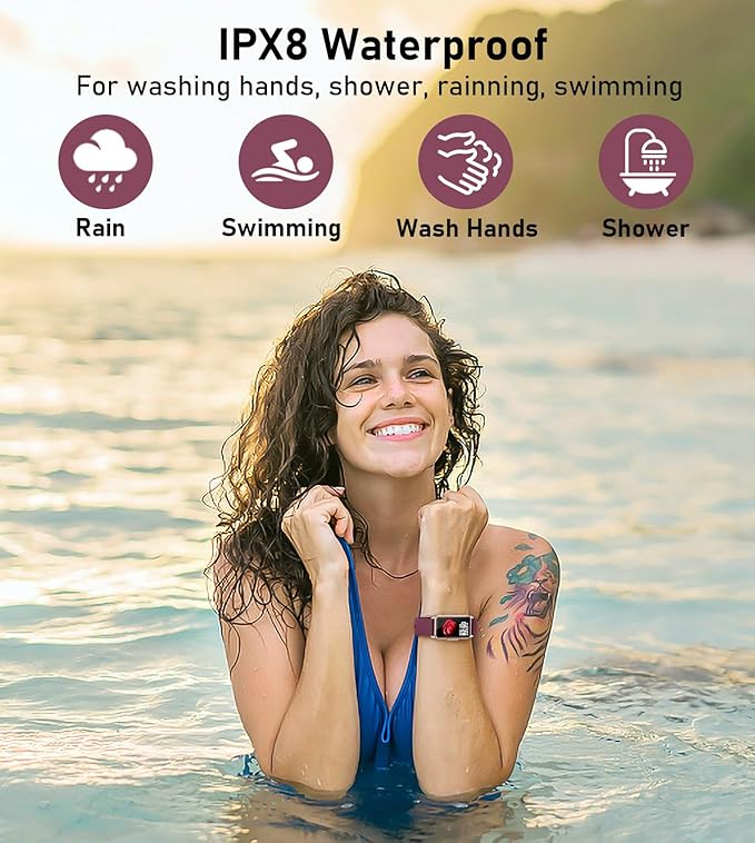 Smart Watch Health Fitness Tracker with 24/7 Heart Rate, Blood Oxygen Blood Pressure Sleep Monitor, 115 Sports Modes, Step Calorie Counter Pedometer IP68 Waterproof for Android and iPhone Women Men - Image 7