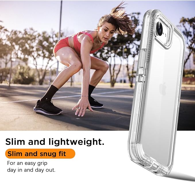AICase for iphone 17e Case/iphone 16e Case Clear 2026 3 in 1 Heavy Duty Drop Protection Full Body Rugged Shockproof/Dust Proof 3-Layer Military Protective Tough Durable Cover for iphone 17E/16E 6.1"_1 - Image 8