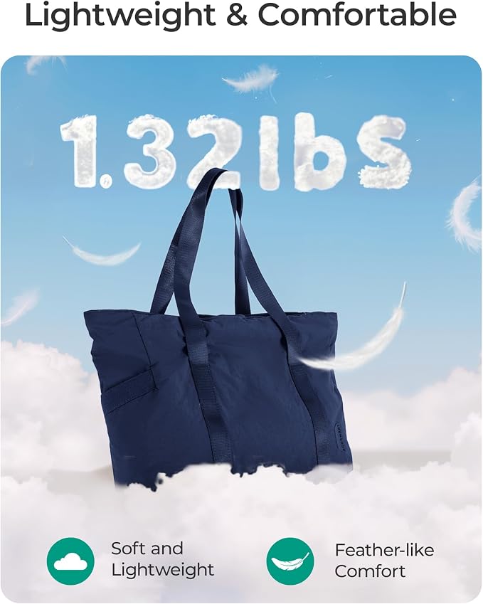 BAGSMART Tote Bag for Women, Tote Bag with Zipper Work Tote with Compartments Nurse Shoulder Hanbag for Travel, Gym - Image 7