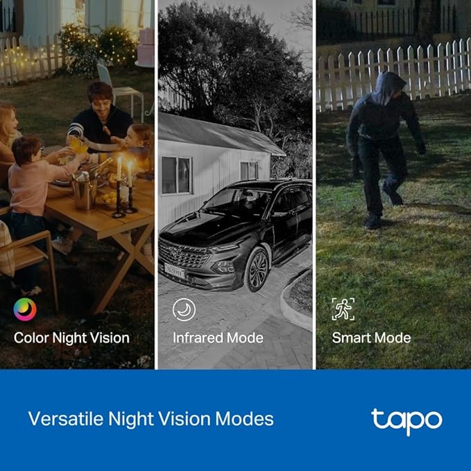 Tapo 2K Indoor/Outdoor Dual Lens Pan/Tilt Wired Security Camera - 125° Wide-Angle View + 6mm Zoom, Motion Track, Person/Vehicle Detection, Local Storage or Optional Cloud, C246D - Image 10