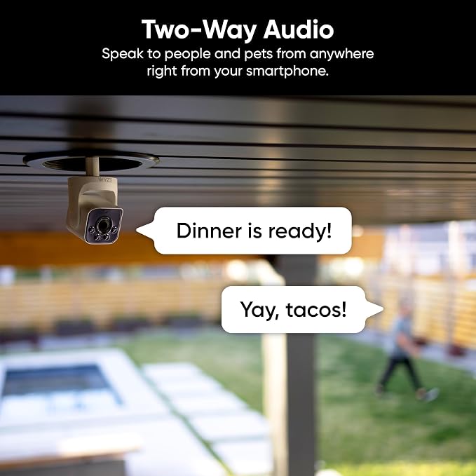 WYZE Bulb Cam Security Camera, 2K HD Outdoor Light Bulb Camera, Color Night Vision, Dimmable LED Bulb, Motion Detection, Siren Alarm, Works w/Alexa/Google Assistant (2 Pack) - Image 10