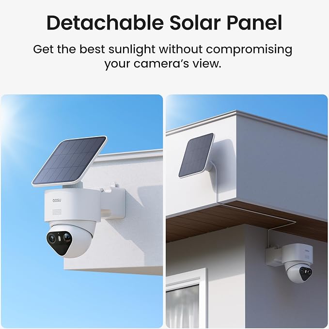 aosu T2 Ultra 4K Security Cameras Wireless Outdoor, 4 Cam Kit, Smart Home Security System with TrueColor Night Vision, AI Recognition & 360° Motion Tracking, Solar Power, Expandable 1TB Local Storage - Image 9