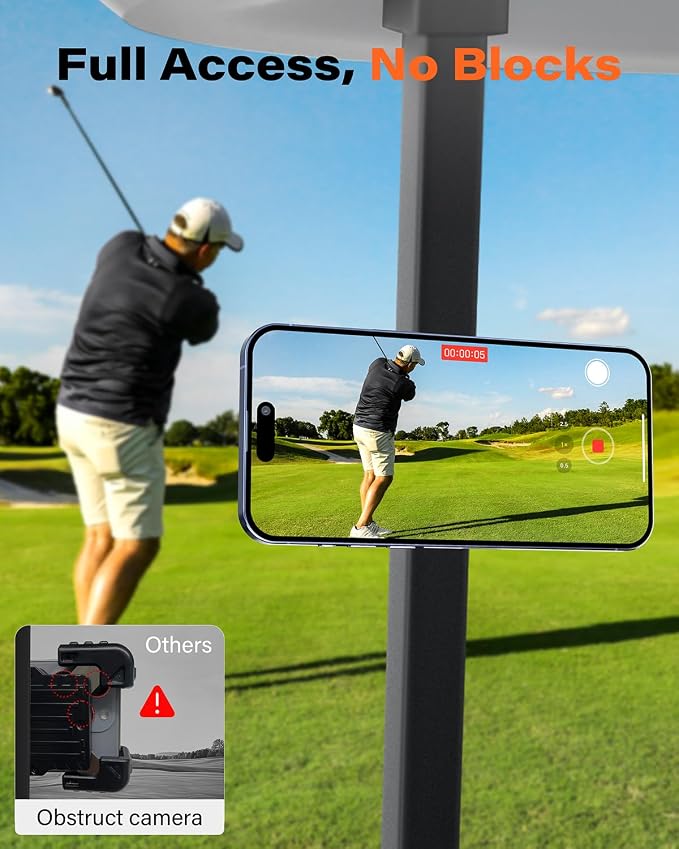A2C Alloy Magnetic Golf Cart Phone Holder for MagSafe iPhone, Unique Golf Gifts for Men Women Golfers, Golf Gift for Him Her Husband, Golf Accessories Essentials Gadgets Fits EZGO, Club Car (Orange) - Image 8