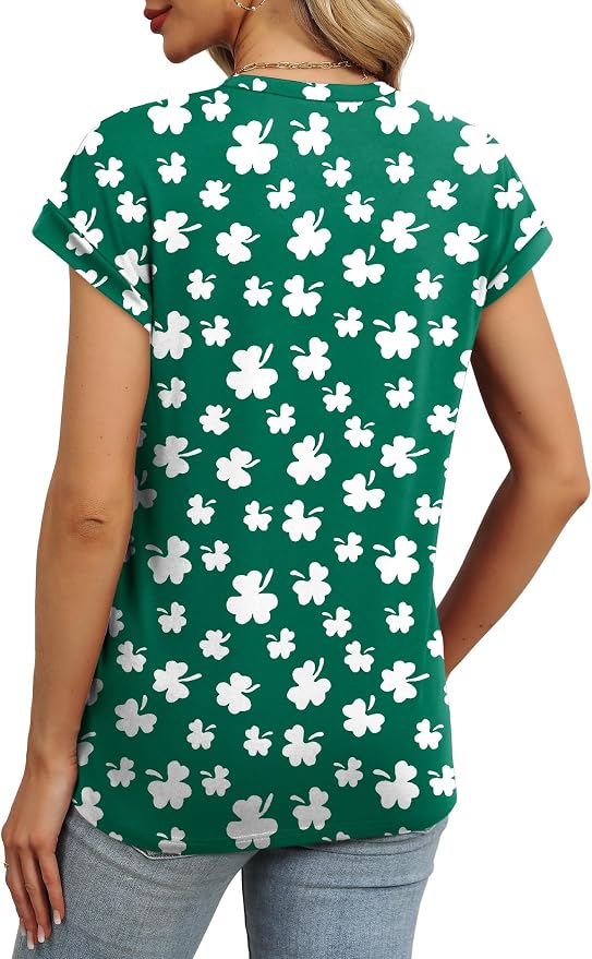 Alaroo Womens Summer Tops Short Sleeve Shirts Crew Neck Tshirt Cute Trendy Tunic Blouses (S-3XL) - Image 4