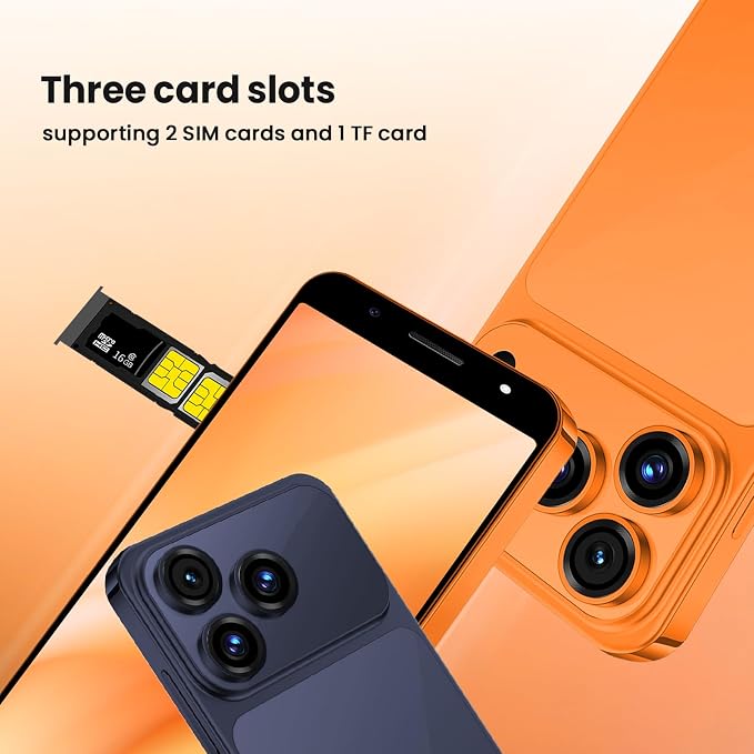 Unlocked 4G Android Phone, 5.0-inch Screen, 2GB RAM + 16GB ROM/TF 128GB, Dual SIM, Dual Camera, Suitable for Beginners (28silver) - Image 9
