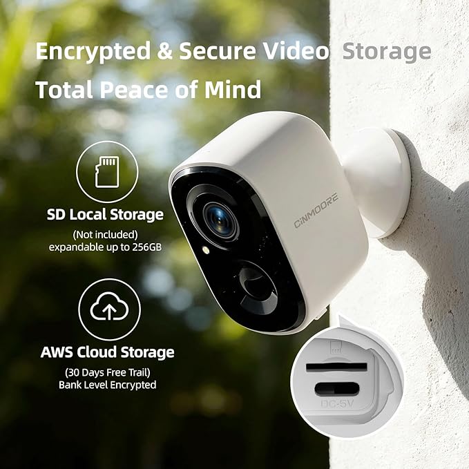 2.5K Wireless Home Security Cameras, Outdoor WiFi Non-Subscription AI Person Detection, 4MP Color Night Vision, Full Duplex 2-Way Audio, IP66 Waterproof Battery Powered, U.S. AWS Cloud - Image 7
