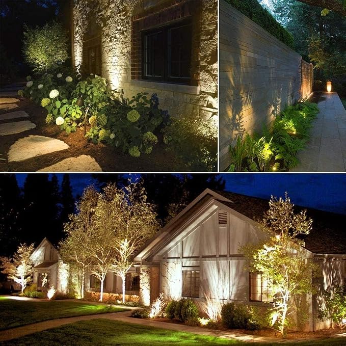 SUNTHIN Outdoor Landscape Lighting, 6 Pack Outdoor Spot Lights with Transformer for Yard, Plant, Lawn, Tree, Flags, House, Garden, Fence Use, IP65 Waterproof & Connectable - Image 7
