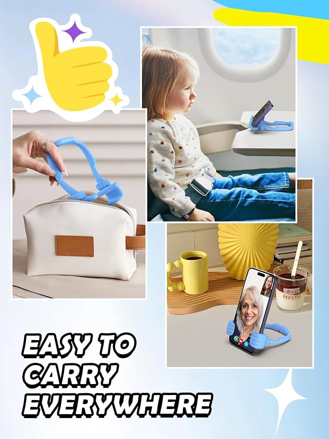 Gifts for Teen Boys Girls Kids: Thumbs Up Lazy Phone Stand Cell Phone Holder Gift for Men Women Adults Funny Gadgets Teenage Dad Father Husband Wife Who Have Everything Stocking Stuffers Cute Things - Image 7