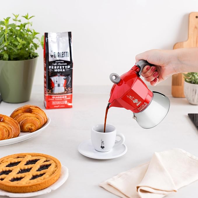 Bialetti - Moka Induction, Moka Pot, Suitable for all Types of Hobs, 4 Cups Espresso (5.7 Oz), Red - Image 7