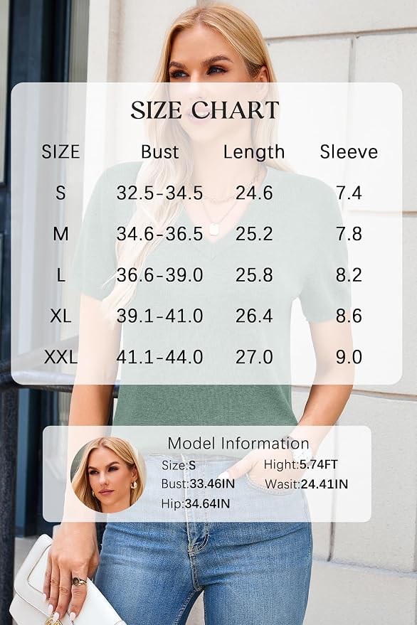 Arach&Cloz Women's Wool Blend Spring Summer Lightweight Business Casual Sweater Tops 2026 - Image 6