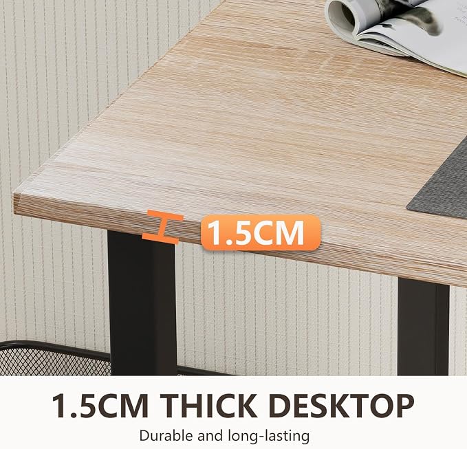 BestOffice Computer Desk,Home Office Desk, Modern Simple Style for Home Office Study Writing (Nature, 55 Inch) - Image 7