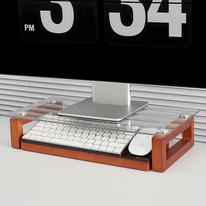 Desk Whiteboard with Wooden Organizer Box for Office Supplies Storage, Desktop Dry Erase White Board with Drawer for Stationary, Marker & Eraser Included, Yeoux - Image 6