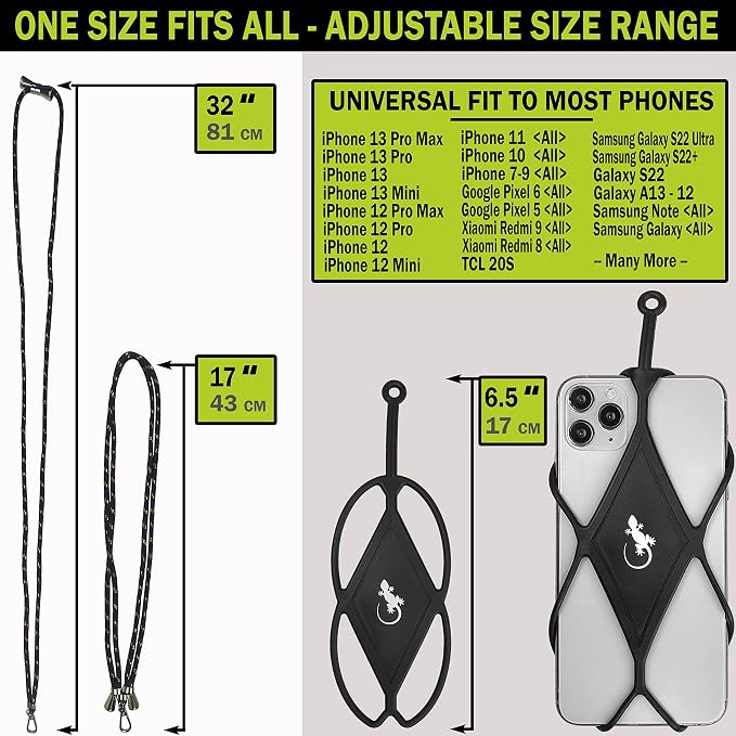 Gecko Travel Tech Cell Phone Lanyard Phone lanyards for Around The Neck Neck Lanyard Phone Crossbody - Image 5