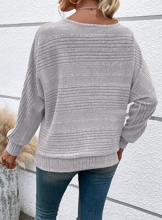 Womens Long Sleeve Shirts Crewneck Tunic Tops Pullover Sweaters Business Casual Blouses Fall Fashion 2026 - Image 6