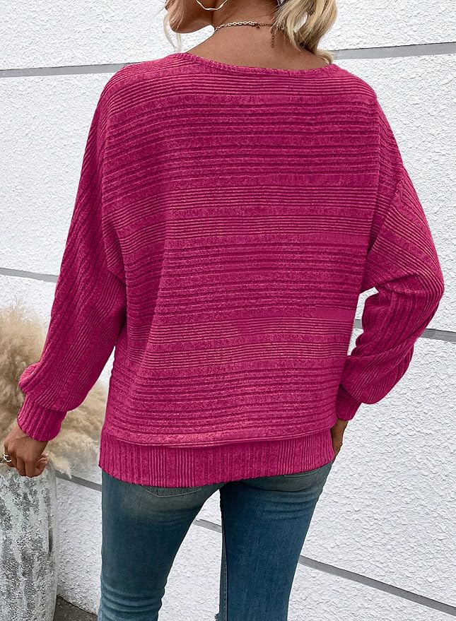 Womens Long Sleeve Shirts Crewneck Tunic Tops Pullover Sweaters Business Casual Blouses Fall Fashion 2026 - Image 6