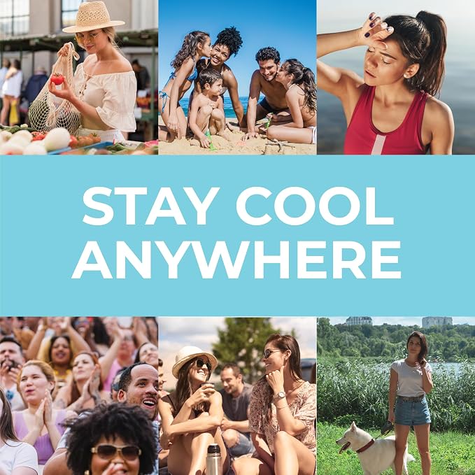 SHAKEitCOOL Large Cooling Shawl - Instant Heat Relief for Outdoor Events - Image 5