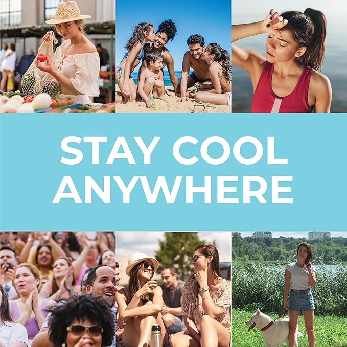 SHAKEitCOOL Large Cooling Shawl - Instant Heat Relief for Outdoor Events - Image 6