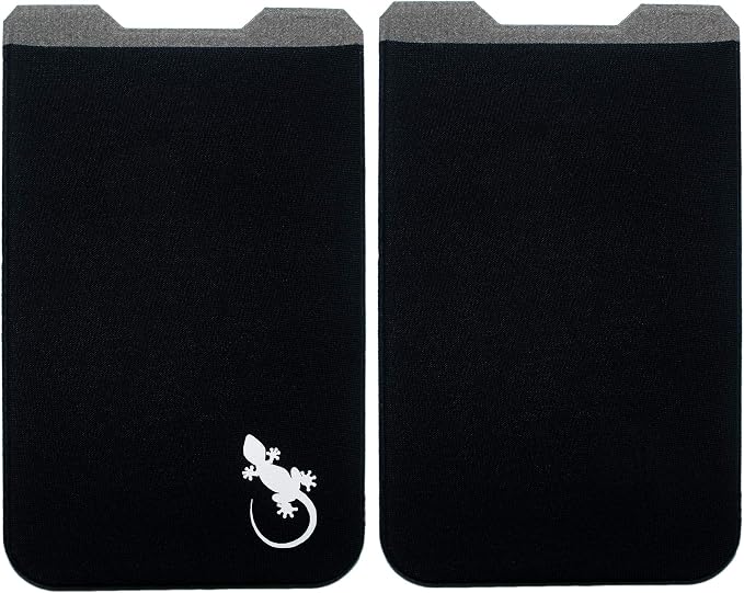 Phone Wallet - Adhesive Card Holder - Cell Phone Pouch - Stick on Lycra Pocket by Gecko - Carry Credit Cards and Cash - Image 9