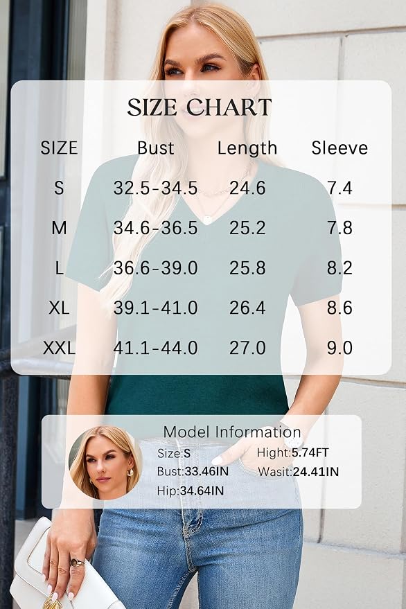 Arach&Cloz Women's Wool Blend Spring Summer Lightweight Business Casual Sweater Tops 2026 - Image 6