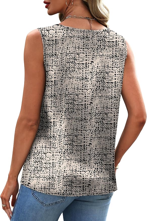 Sipaya Silk Satin Tank Tops for Women V Neck Summer Tops Sleeveless Camisole Business Casual Outfits Work Blouses - Image 4