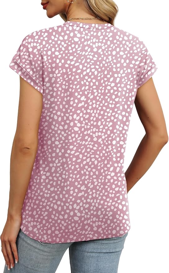 Alaroo Womens Summer Tops Short Sleeve Shirts Crew Neck Tshirt Cute Trendy Tunic Blouses (S-3XL) - Image 4