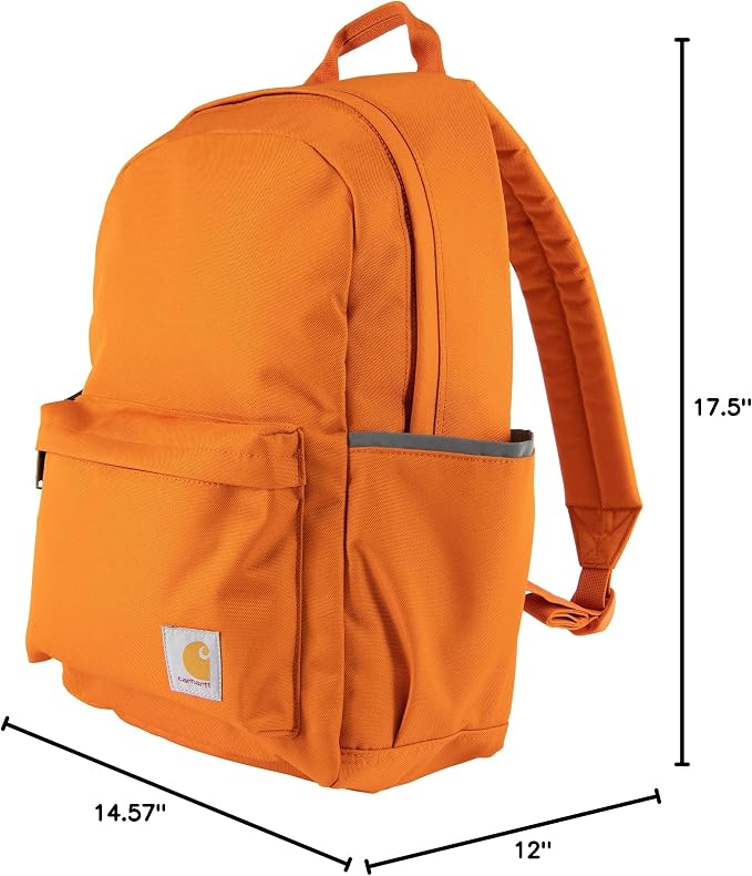 Carhartt Classic 21L Backpack Marmalade | Classic Laptop, Water-Resistant Pack with 15 Laptop Sleeve and Organizational Compartments - Image 7
