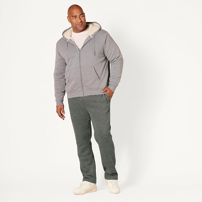 Amazon Essentials Men's Relaxed Straight Leg Fleece Open Bottom Sweatpant (Available in Big & Tall) - Image 8