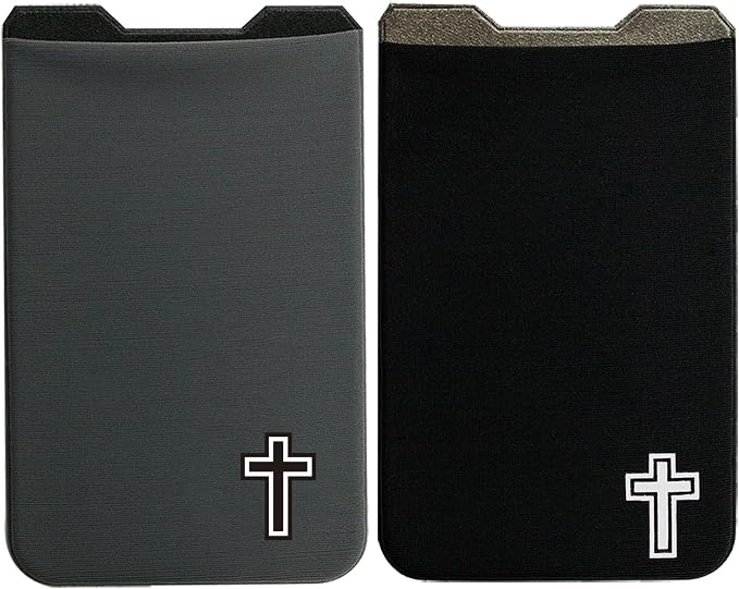 Phone Wallet - Adhesive Card Holder - Cell Phone Pouch - Stick on Lycra Pocket by Gecko - Carry Credit Cards and Cash - Image 9