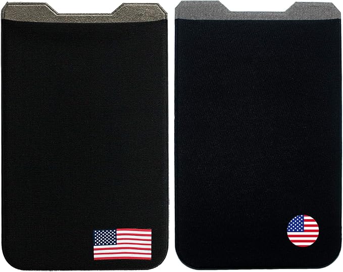 Phone Wallet - Adhesive Card Holder - Cell Phone Pouch - Stick on Lycra Pocket by Gecko - Carry Credit Cards and Cash - Image 9