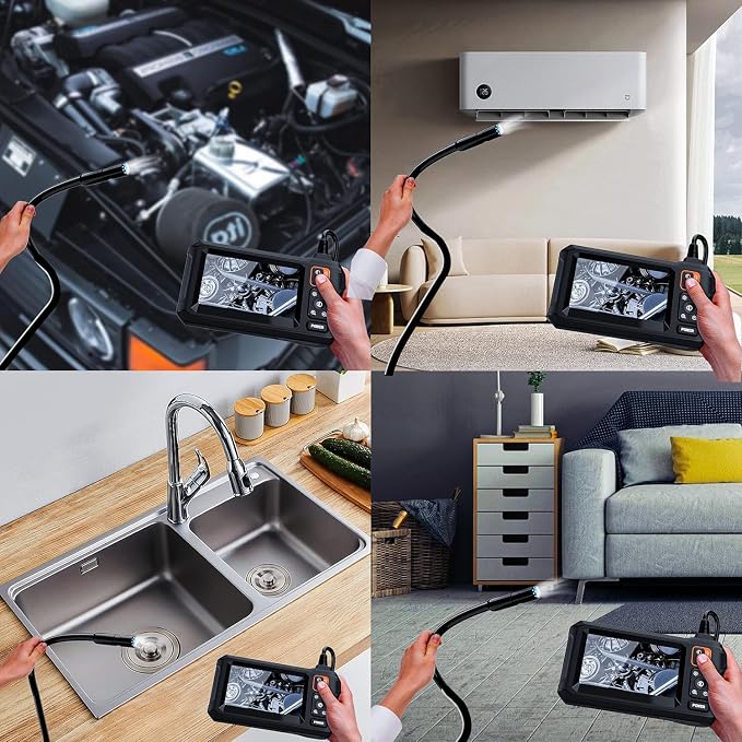 Daxiongmao Endoscope Camera with Light, 1080P HD Borescope, IP67 Waterproof Snake Camera – Ideal for Inspecting Walls, Vents, Automotive Engines, Pipes – A Great Gift Tool for Men (50ft) - Image 7