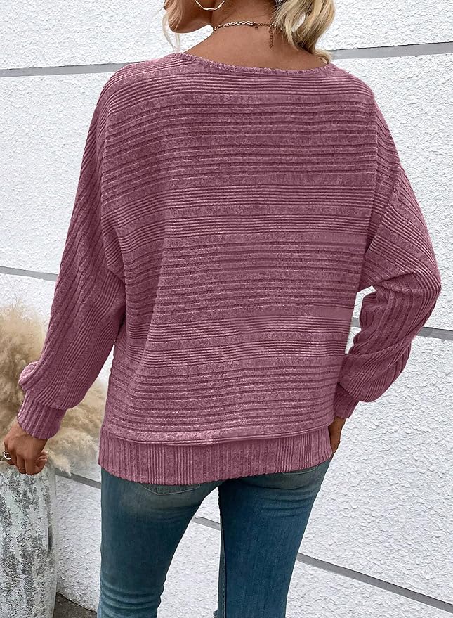 Womens Long Sleeve Shirts Crewneck Tunic Tops Pullover Sweaters Business Casual Blouses Fall Fashion 2026 - Image 6