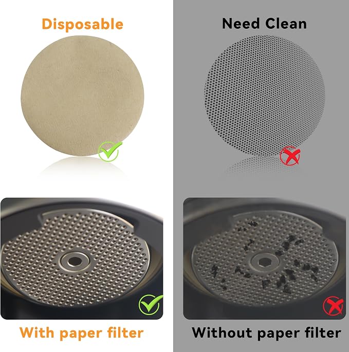 1000 Pcs 51mm Unbleached Espresso Filter for Espresso Coffee Maker | Round Coffee Filters for Puck Screen 51mm Bottomless Portafilter Paper, Time-Saving, Block Sediments, Tear resistant - Image 6