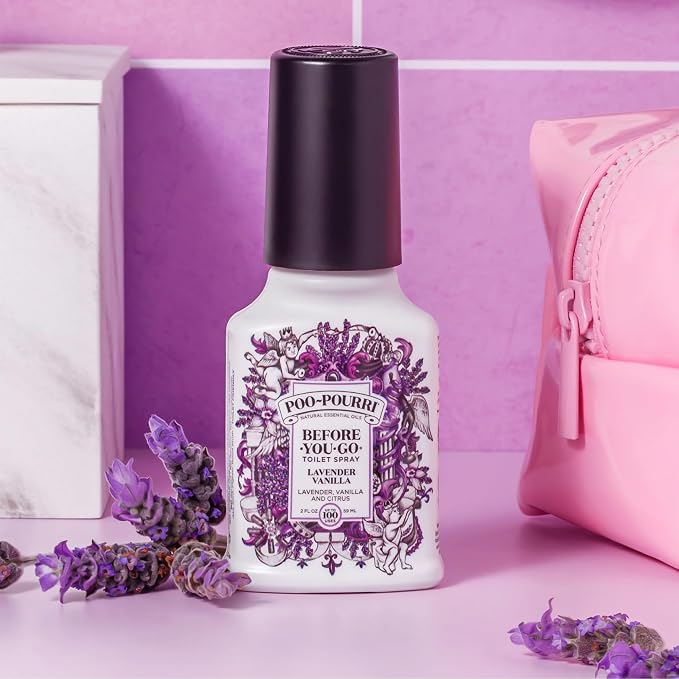 Poo-Pourri Before-You-Go Toilet Spray, Beach Bum, 2 Fl Oz, Up to 100 Uses, Bathroom Odor Deodorizer with Essential Oils for Home or Work, Travel Essentials, TSA Approved Size, Coconut, Orchid Scent - Image 13
