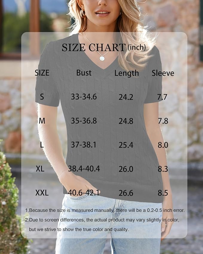 Arach&Cloz Women's Wool Blend Spring Summer Lightweight Business Casual Sweater Tops 2026 - Image 7