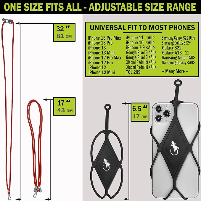 Gecko Travel Tech Cell Phone Lanyard Phone lanyards for Around The Neck Neck Lanyard Phone Crossbody - Image 5