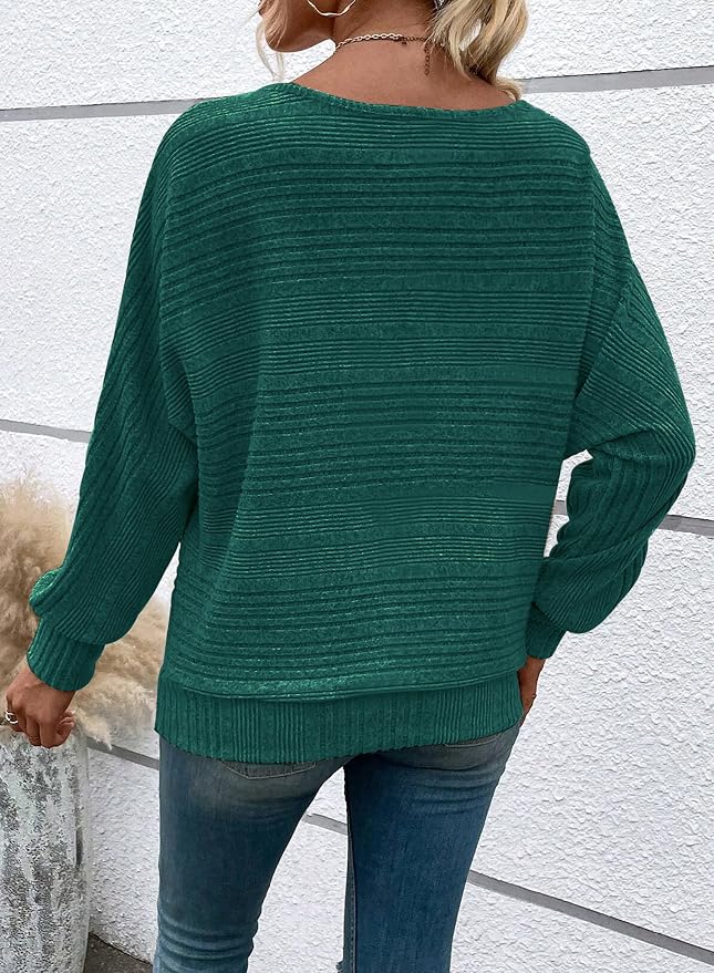 Womens Long Sleeve Shirts Crewneck Tunic Tops Pullover Sweaters Business Casual Blouses Fall Fashion 2026 - Image 6
