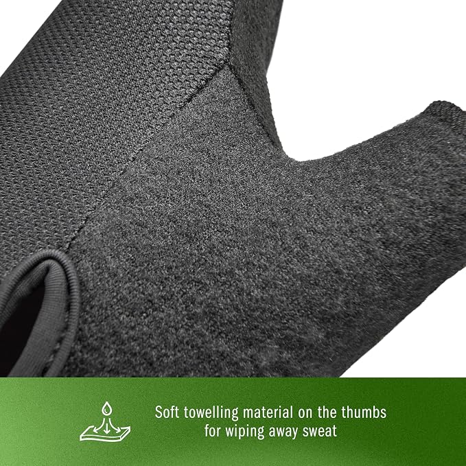 adidas Essential Training & Weightlifting Gloves, Fingerless Workout Gloves - Image 7