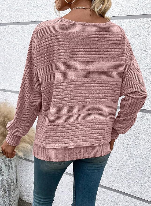 Womens Long Sleeve Shirts Crewneck Tunic Tops Pullover Sweaters Business Casual Blouses Fall Fashion 2026 - Image 6