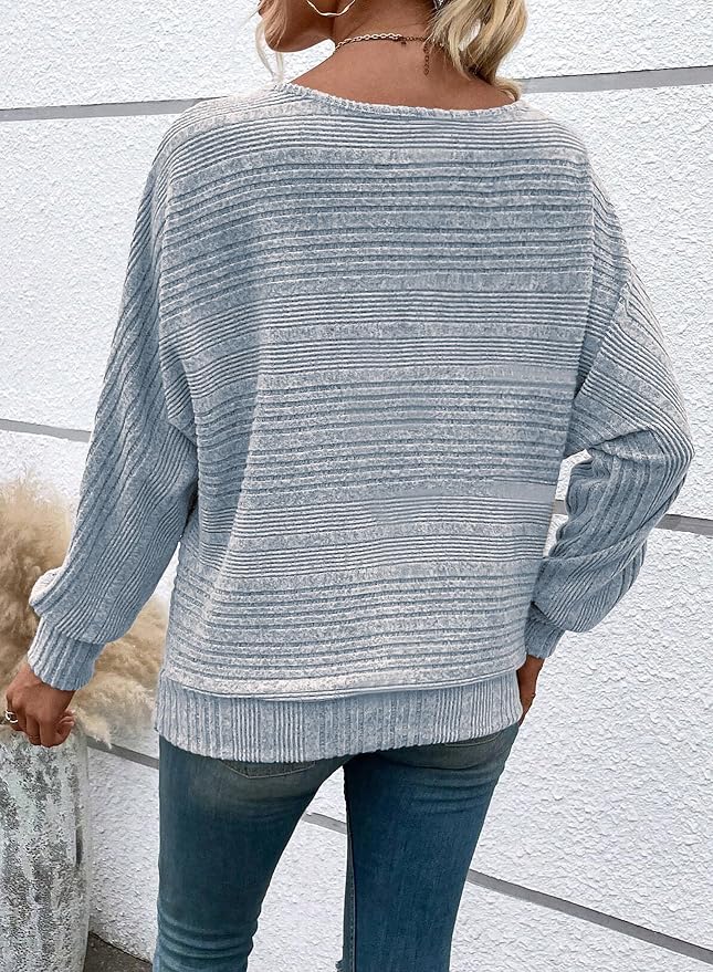 Womens Long Sleeve Shirts Crewneck Tunic Tops Pullover Sweaters Business Casual Blouses Fall Fashion 2026 - Image 6