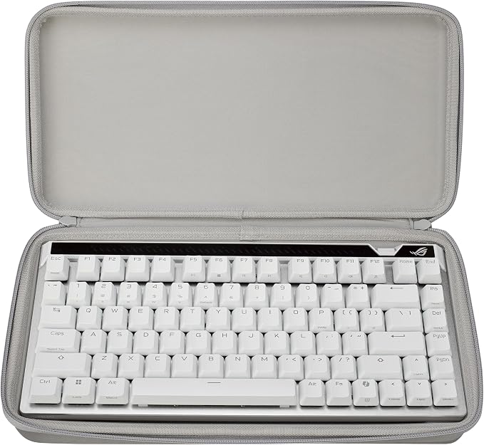 ASUS ROG Falchion Ace 75 HE Wired Analog/Hall Effect Gaming Keyboard – 75% TKL, USB, Hot Swappable HFX V2 Magnetic Switch, Rapid Trigger, 8KHz Polling, Carry Case, Web-Based Config – White - Image 10