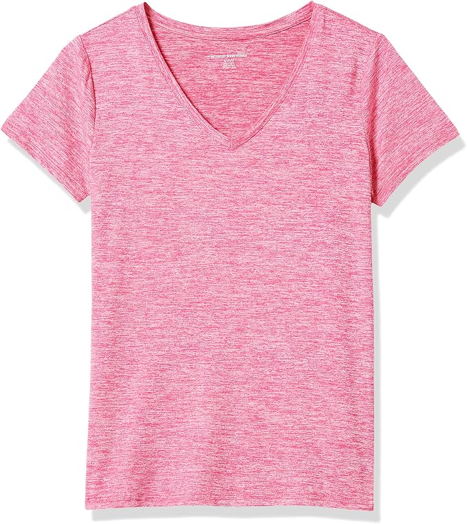 Amazon Essentials Women's Active Quick Dry Tech Stretch Short-Sleeve V-Neck T-Shirt (Available in Plus Size), Pack of 2 - Image 7