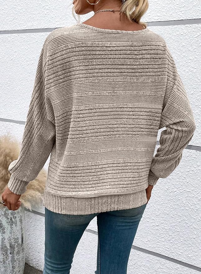 Womens Long Sleeve Shirts Crewneck Tunic Tops Pullover Sweaters Business Casual Blouses Fall Fashion 2026 - Image 6