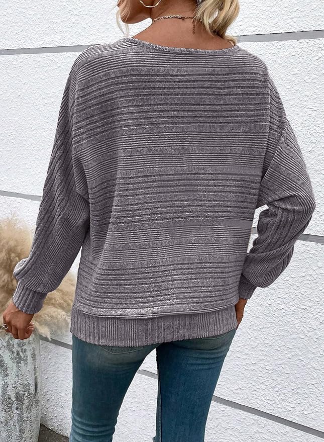 Womens Long Sleeve Shirts Crewneck Tunic Tops Pullover Sweaters Business Casual Blouses Fall Fashion 2026 - Image 6