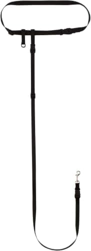 The Buddy System Hands-Free Dog Leash – Adjustable Waist Belt Leash for Running, Jogging, Training, and Service Dogs – Made in USA Black, Small Dog System, Regular Belt by TheBuddySystem