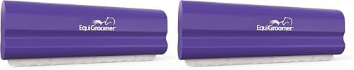 EasyGroomer Deshedding Brush for Dogs Cats | Purple | Undercoat Tool for Large and Small Pets | Comb Removes Loose Dirt, Hair and Fur | Perfect Clean for Short and Long Hair Grooming Shedding by EquiGroomer