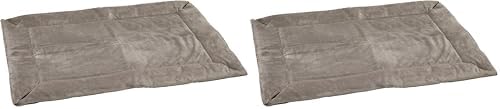 K&H Pet Products Self-Warming Crate Pad, Warming Dog Bed, Machine Washable Dog Mat, Gray X-Small 14 X 22 Inches (Pack of 2) by KHPetProducts