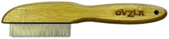Dog Grooming Bamboo Brush Reduces Pulling and Coat Breakage OVZLA (77PIN) by OVZLA