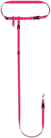 The Buddy System - Hands Free Dog Leash - Small Dog, Large Belt, Pink by TheBuddySystem
