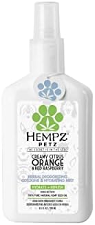 Hempz Petz Dog Cologne, Creamy, Citrus Orange & Red Raspberry, 8.5 fl. oz. by Hempz